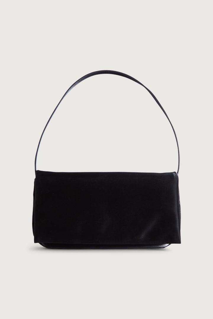 PUFFY NYLON SHOULDER BAG in Black — alternate angle