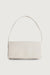Puffy nylon shoulder bag in cream — main image