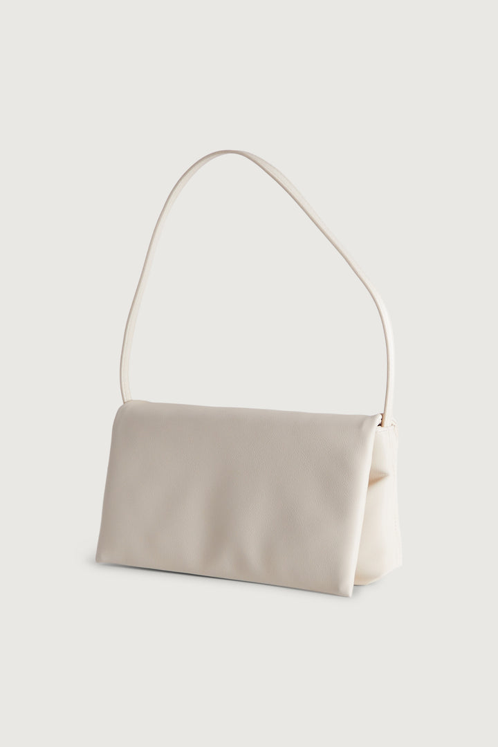PUFFY NYLON SHOULDER BAG in Cream — alternate angle