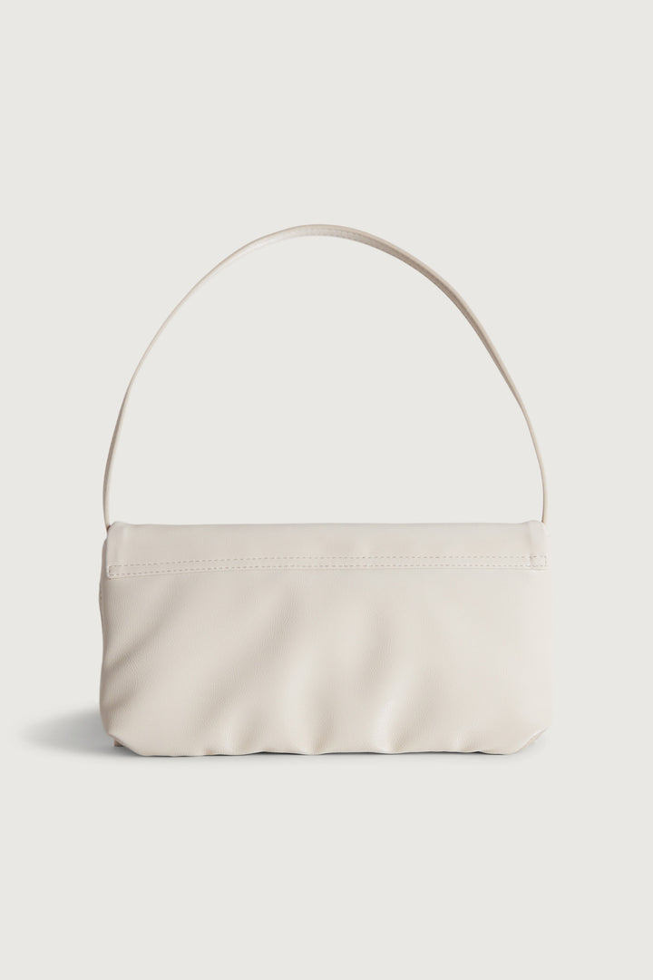 PUFFY NYLON SHOULDER BAG in Cream — alternate angle