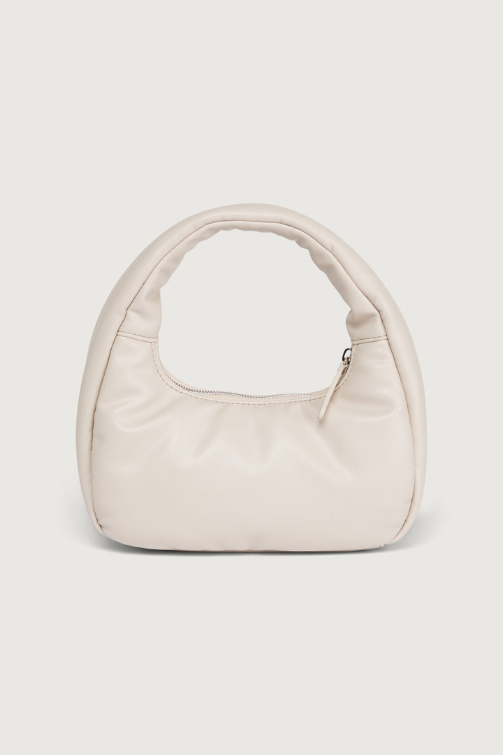 SMALL PADDED HANDBAG in Oatmeal — alternate angle