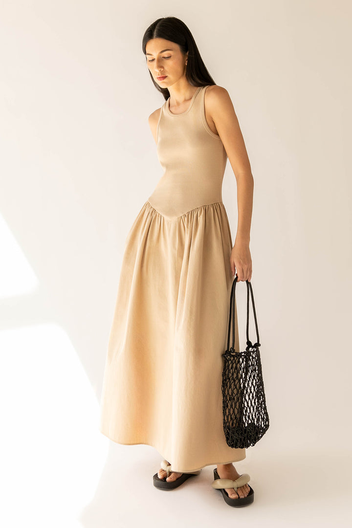 VEGAN LEATHER NET SHOULDER BAG in Black — alternate angle