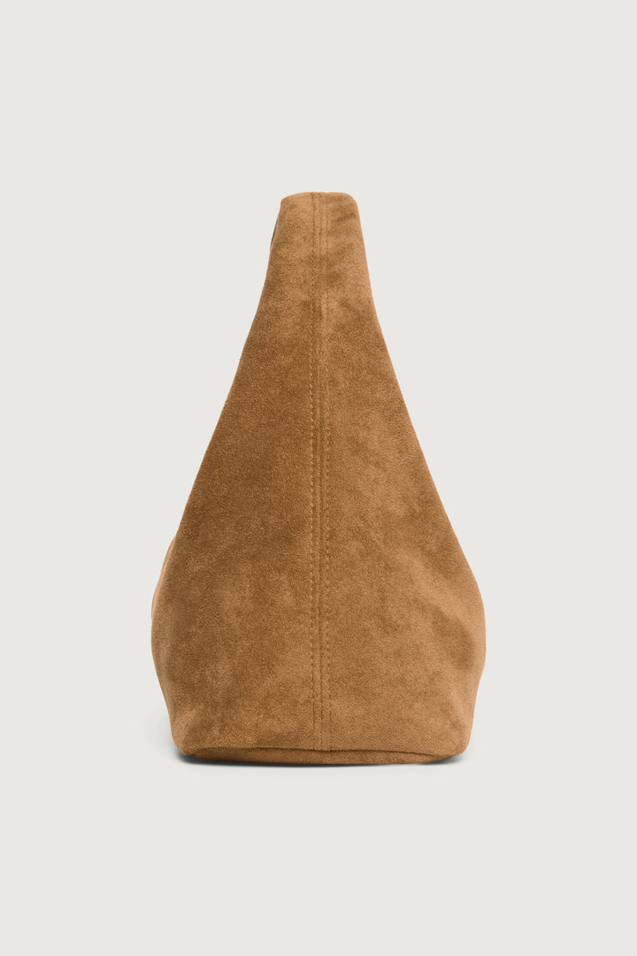 DEMI SHOULDER BAG IN VEGAN SUEDE in Camel — alternate angle