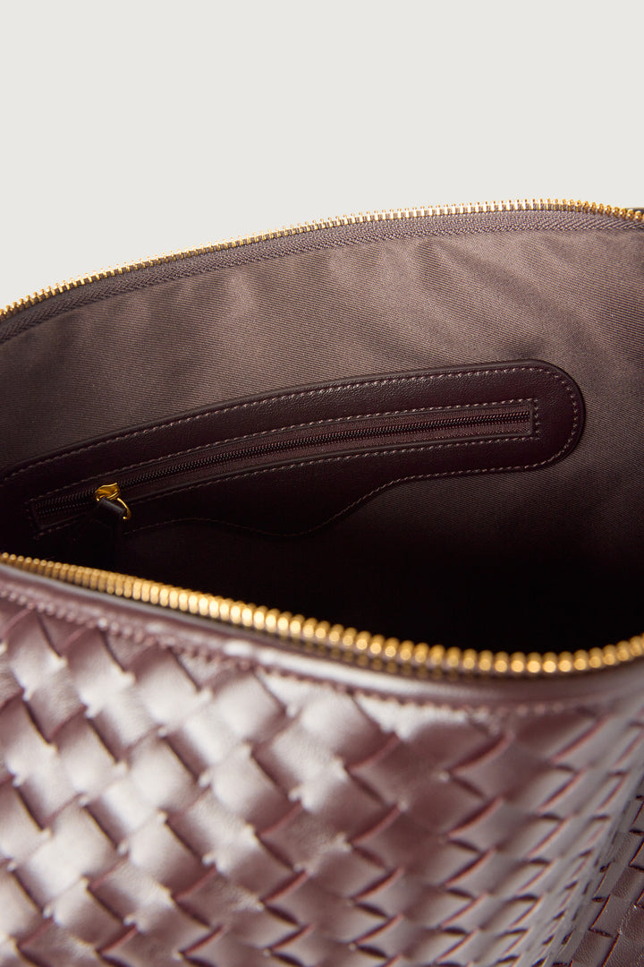 BLAKE SHOULDER BAG in BORDEAUX — alternate angle