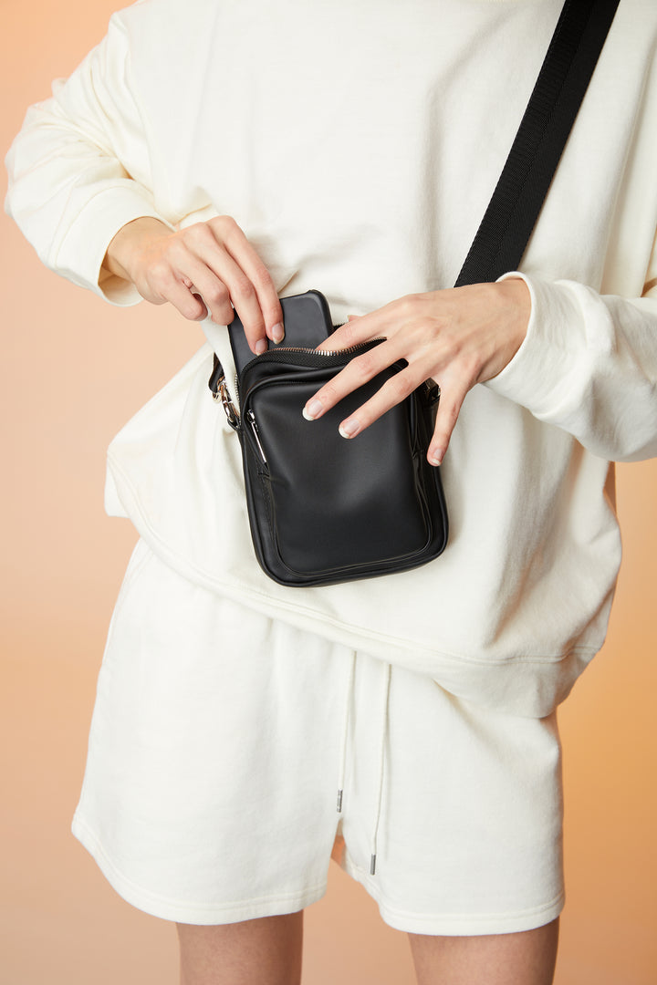 CROSSBODY POUCH in Black — alternate angle