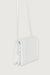 Square flap crossbody bag in white — main image