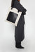 Canvas tote with front pocket in natural — main image