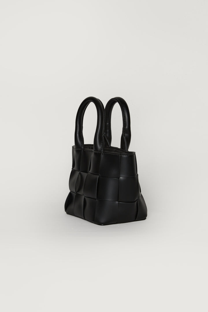 WOVEN MINI BAG in Black — alternate angle