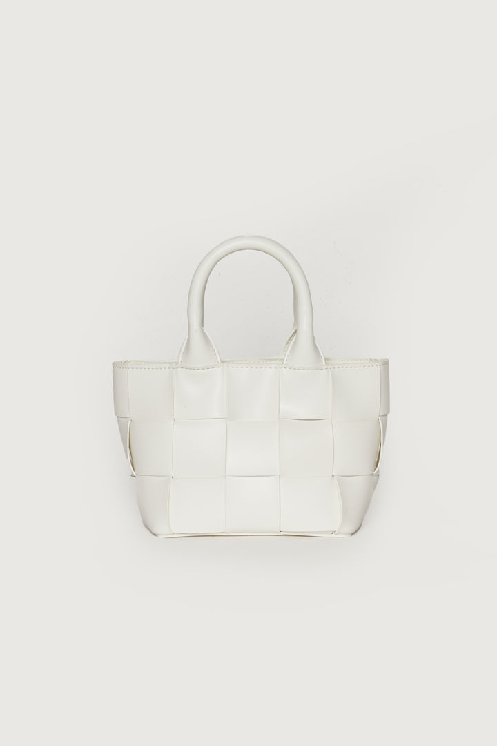 WOVEN MINI BAG in Cream — alternate angle