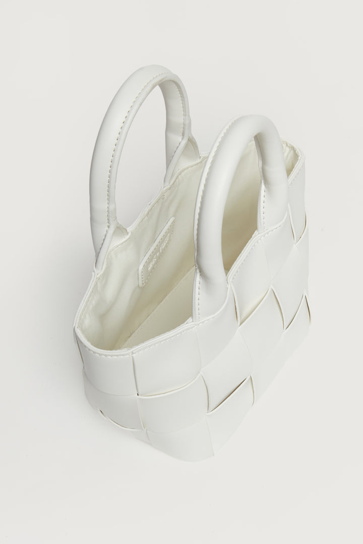 WOVEN MINI BAG in Cream — alternate angle