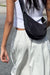Nylon sling bag in black — main image