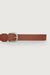 Classic long buckle belt in brown — main image