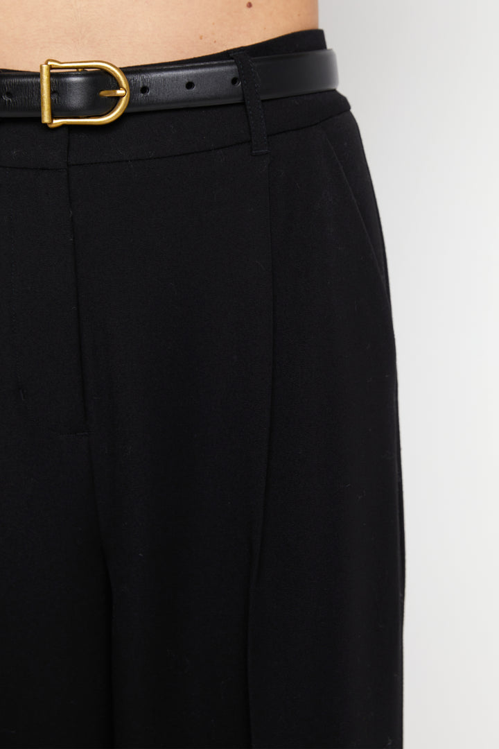 GENUINE LEATHER BELT in Black — alternate angle