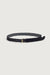 Braided leather belt in black — main image