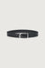 Crawford classic belt leather in black antique silver — main image