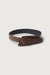 Wide studded belt in brown — main image