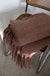 Cozy wool blend throw in nutmeg — main image