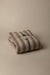 Linea wool blend throw in chocolate humus — main image