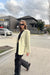 Relaxed fit blazer in sage — image