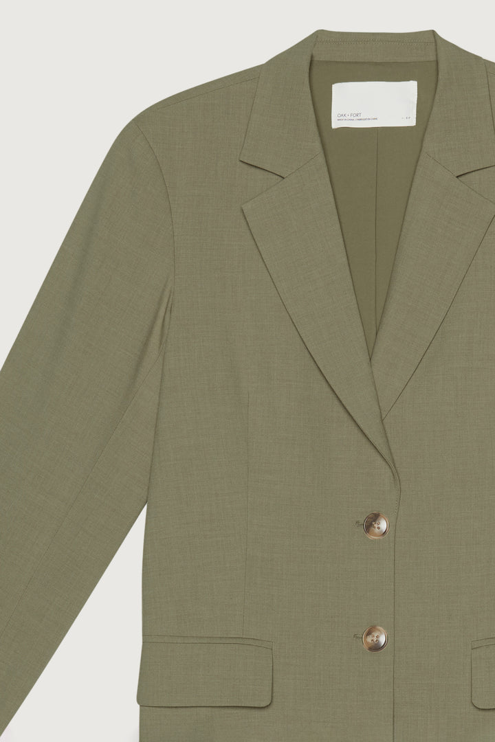 RELAXED FIT BLAZER in MOSS — alternate angle