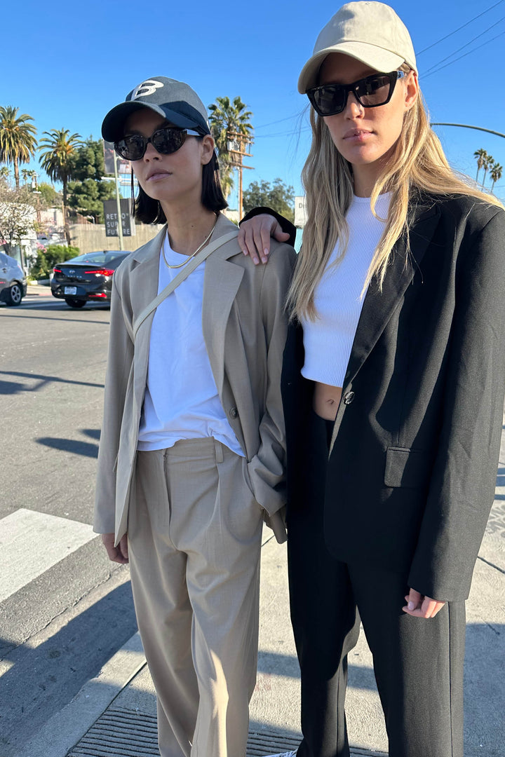 RELAXED FIT BLAZER in Smokey Taupe — alternate angle