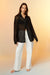 Mesh button up in black — main image