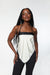 Scarf tank top in cream — main image