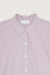 Cropped short sleeve button up in lilac — main image