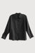 100% linen shirt in black — main image