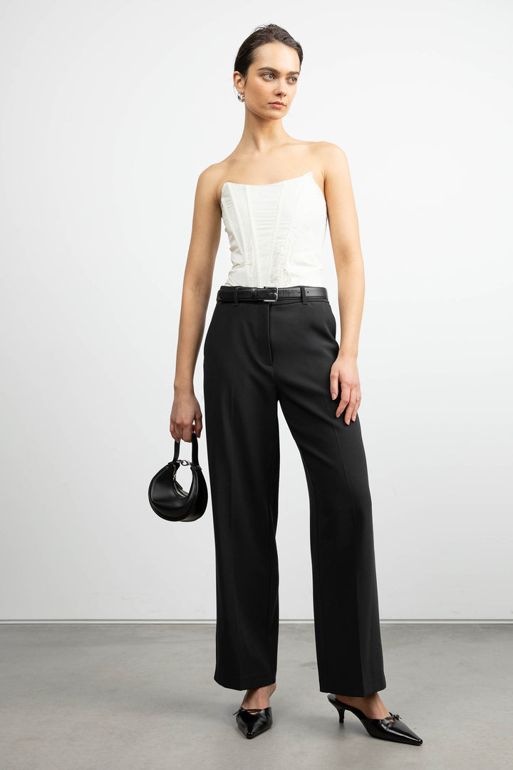 CORSET TOP in Cream — alternate angle