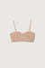 Sweetheart neckline crop top in apricot — main image
