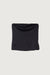 Satin tube top in black — main image