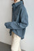 Button up shirt in midnight navy — main image
