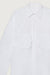 Two-way cotton poplin shirt in white — main image