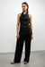 Sheer halter top in black — main image