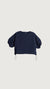 Cropped top with drawcord details in dark navy — main image