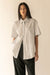 Oversized button up shirt in sky blue — main image