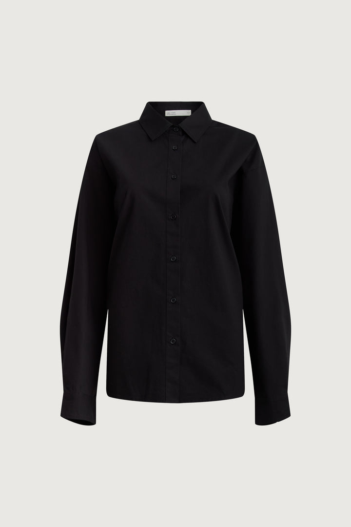 COTTON SHIRT in Black — alternate angle