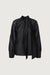 Blouse with tie neck detail in black — main image