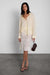 Oversized pinstripe shirt in yellow — main image