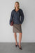Double layered blouse in charcoal — main image