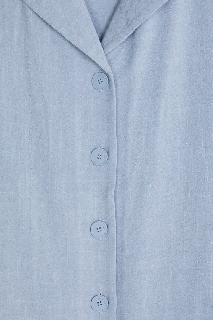 SHORT SLEEVE SHIRT in Misty Blue — alternate angle