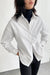 Poplin blouse in white — main image