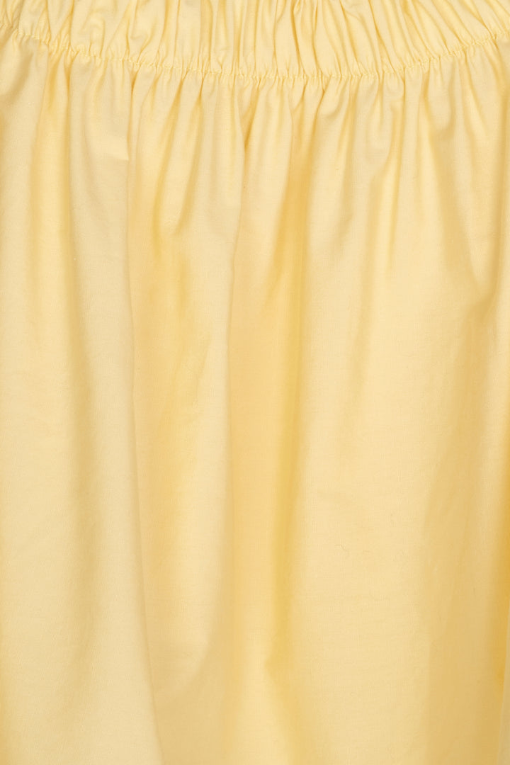 CROPPED SQUARE NECK TANK in Yellow — alternate angle