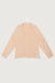 Satin button up blouse in apricot — main image