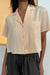 Cropped collared blouse in alfalfa — image