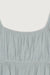 Ruffle blouse in misty blue — main image
