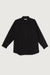 Button up poplin shirt in black — main image