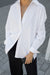 Button up poplin shirt in white — main image