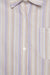 Striped button up shirt in purple stripe — main image